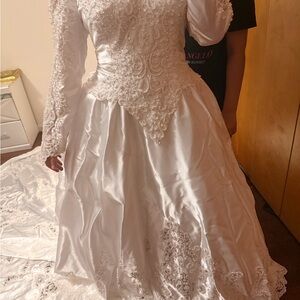 Mori Lee White Wedding Dress